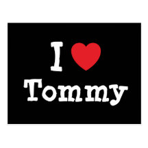 I love Tommy heart T-Shirt Postcard