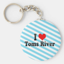 I Love Toms River, United States Keychain