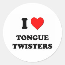 I love Tongue Twisters Sticker