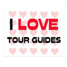 I LOVE TOUR GUIDES POSTCARDS