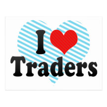 I Love Traders Postcard