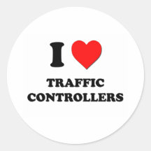 I love Traffic Controllers Sticker