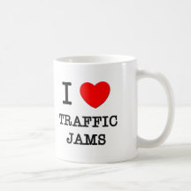I Love Traffic Jams Coffee Mugs