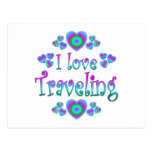 I Love Travelling Post Cards