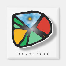 I LOVE TREES MAGNETS