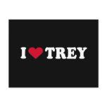 I LOVE TREY postcards