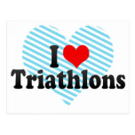 I Love Triathlons Postcards