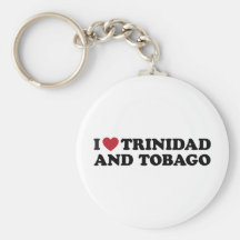 I Love Trinidad and Tobago Key Chain