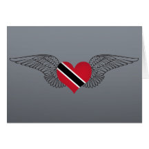 I Love Trinidad and Tobago -wings Card