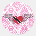 I Love Trinidad and Tobago -wings Stickers