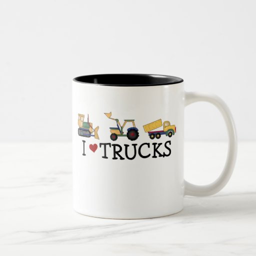 I Love Trucks Coffee Mugs