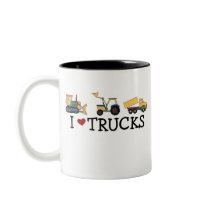 I Love Trucks Coffee Mugs