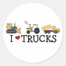 I Love Trucks Sticker
