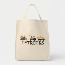 I Love Trucks T-shirts and Gifts Bags