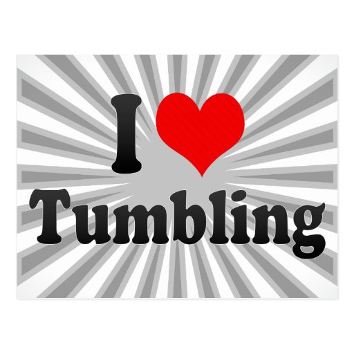 I love Tumbling Post Card