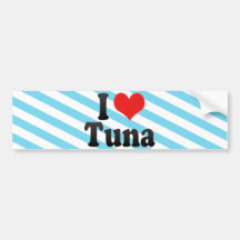 I Love Tuna Bumper Sticker