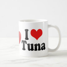 I Love Tuna Coffee Mugs