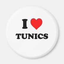 I love Tunics Refrigerator Magnet