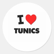 I love Tunics Sticker