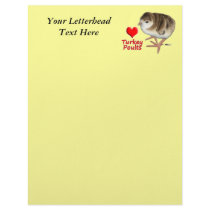 I Love Turkey Poults! Letterhead Design