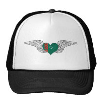 I Love Turkmenistan -wings hats