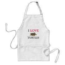 I Love Turtles aprons