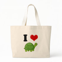 I Love Turtles Tote Bag