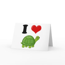 I Love Turtles Card
