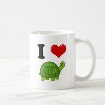 I Love Turtles Coffee Mug