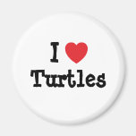 I love Turtles heart custom personalized Refrigerator Magnets