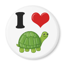 I Love Turtles Magnets