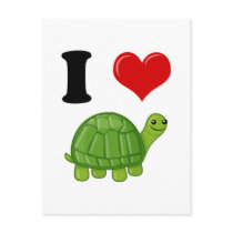 I Love Turtles Post Cards