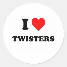 I love Twisters Sticker