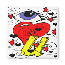 I LOVE U MAGNET