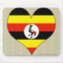 I Love Uganda Mouse Pads