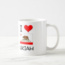I Love UKIAH California Coffee Mug