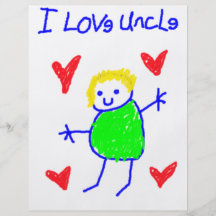 I Love Uncle Personalized Flyer