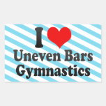 I love Uneven Bars Gymnastics Sticker