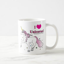 I Love Unicorns! Coffee Mug