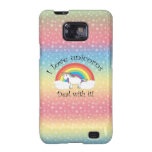 I love unicorns Deal with it! Samsung Galaxy S2 Covers