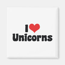 I Love Unicorns Magnets
