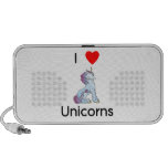 I Love Unicorns (sitting) Notebook Speaker