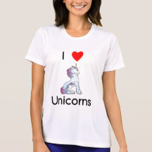 I Love Unicorns (sitting) T-shirts