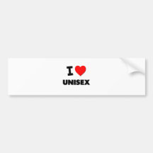 I love Unisex Bumper Sticker