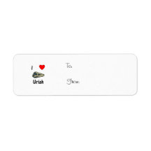 I Love Uriah (pic) Custom Return Address Label