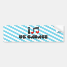 I Love Us Garage Bumper Sticker