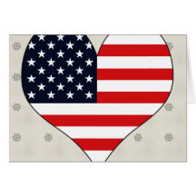I Love Usa Card