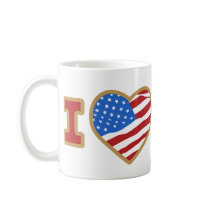 I Love USA Mugs