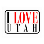 I Love Utah Design Postcards