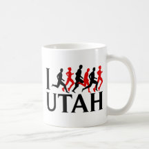 I LOVE UTAH, I RUN UTAH MUGS